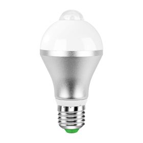 E27 Motion Sensor Light Bulb 9W 6500K Dusk To Dawn Automatic On-Off LED Light Bulb Indoor Outdoor Use