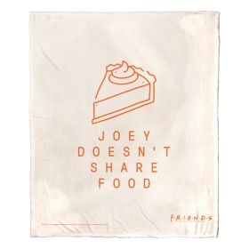 Friends; Joey Doesn't Share Silk Touch Throw Blanket; 50" x 60"