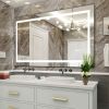 60" x 32" LED Bathroom Mirror with Anti-Fog and Touch Sensor – Modern Frameless Lighted Wall Mirror for Bathroom Vanity, Shower Room, or Dressing Area