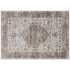 5x7 Area Rug, Vintage Machine Washable Rug, Non-Slip Floor Carpet for Living Room, Bedroom, Dining Room, Tan
