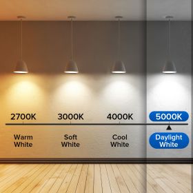 SANSI 60W Equivalent LED Light Bulbs, 22-Year Lifetime,  900 Lumens With Ceramic Technology,  Non-Dimmable, E26 Base, A15 Size, Energy-Efficient & Saf (Option: 4pack-5000K)