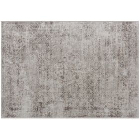Machine Washable Area Rug 4x6, Non-Slip Traditional Floor Carpet For Living Room, Bedroom, Light Mixed-Brown (Option: Brown)