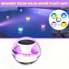 Outdoor Solar Rechargeable Floating Pool Lights,Pool Lights That Float With Solar Charging Panel,IPX7 Waterproof For Inground Pool, Bathroom, Bathtub, (Option: 1pcs)