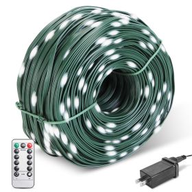 330FT String Lights Outdoor Christmas Decoration Lights With Remote IP44 Waterproof 8 Lighting Modes 8 Brightness Timer Plug In Fairy Light Xmas (Option: Cool White Lighting)