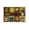 Printed Absorbent & Non-Slip Door Mat - Durable Polyester Carpet with "Kitchen" Design, Ideal for Bathrooms, Hallways, Living Rooms