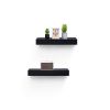 Floating Shelves 18.11" Wall Mounted Wood Shelves for Bathroom, Bedroom, Living Room, Kitchen