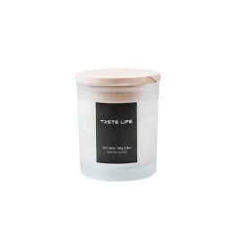 Smokeless Handmade Soy Wax Scented Candle With Clear Wooden Cover (Style: Sage Sea Salt)
