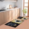 Printed Absorbent & Non-Slip Door Mat - Durable Polyester Carpet with "Kitchen" Design, Ideal for Bathrooms, Hallways, Living Rooms