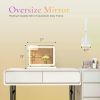 LED Vanity Mirror with Lights Aluminum Frame Bathroom Mirror Dimmable 3 Color Modes Makeup Mirror Memory Function Bedroom