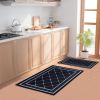 Printed Absorbent & Non-Slip Door Mat - Durable Polyester Carpet with "Kitchen" Design, Ideal for Bathrooms, Hallways, Living Rooms